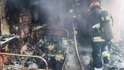 Пожежа на вулиці Олени Теліги. Кропивницький, 12 жовтня 2025 року