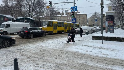 Снігопад у Львові 7 січня