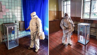 Приміщення дільниць продезінфікували