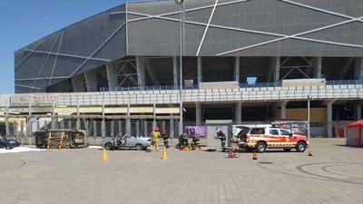 Пожежа, ДТП та витік аміаку: у Львові відбулись навчання рятувальників Пожежа, ДТП та витік аміаку: у Львові відбулись навчання рятувальників