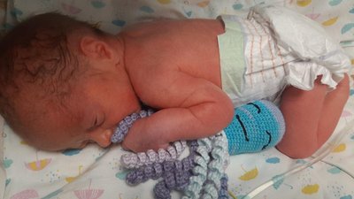Діти з Новимиргородської громади вив’язали для поспішайок перинатального центру іграшки-восьминіжки