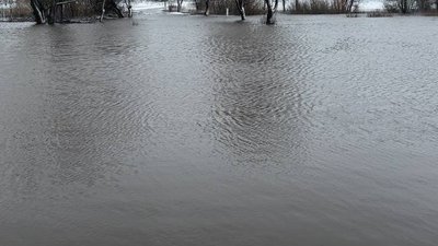 Підтопило міст: між селами на Черкащині та Кіровоградщині вийшла з берегів річка Підтопило міст: між селами на Черкащині та Кіровоградщині вийшла з берегів річка