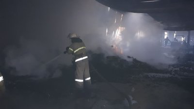 Гасили понад чотири години: на Харківщині горіло деревообробне підприємство Гасили понад чотири години: на Харківщині горіло деревообробне підприємство