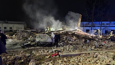 Наслідки вибуху у селі Дуліби