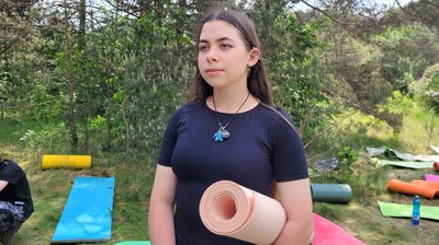 Учасниця табору Софія Кульчицька з Донеччини Учасниця табору Софія Кульчицька з Донеччини