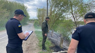 Підпалив суху траву: на Черкащині на чоловіка склали протокол