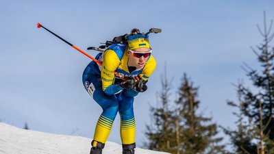 Христина Дмитренко, біатлоністка збірної України на етапі Кубка світу в Гохфільцені