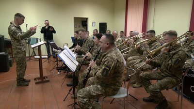 Учасники військового оркестру ОК "Захід" розповіли про свою діяльність
