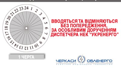 На Черкащині застосовують спецграфіки відключень через імовірні обстріли енергооб'єктів На Черкащині застосовують спецграфіки відключень через імовірні обстріли енергооб'єктів