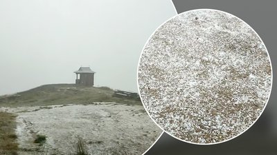 Сніг, Карпати, Піп Іван, 24 серпня, літо, зима