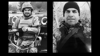 Черкаси попрощалися з двома захисниками — солдатом Олександром Палажченком та старшим солдатом Олександром Шолудьком Черкаси попрощалися з двома захисниками — солдатом Олександром Палажченком та старшим солдатом Олександром Шолудьком