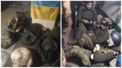 Російські військові продовжують штурм території заводу "Азовсталь" Російські військові продовжують штурм території заводу "Азовсталь"