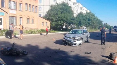 Після аварії на Полтавщині у лікарні помер водій скутера