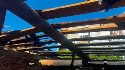 Удар ворожого безпілотника по Богодухову 16 червня