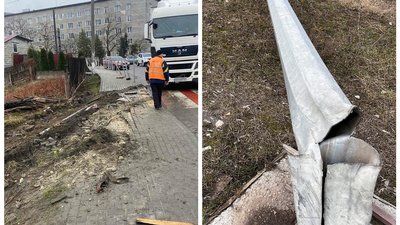 Придорожнє освітлення, яке зруйнували в ДТП на Тернопільщині