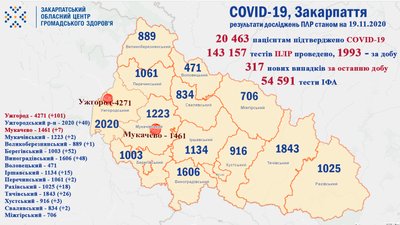 COVID-19 на Закарпатті за добу: майже 700 людей одужали, 7 померли COVID-19 на Закарпатті за добу: майже 700 людей одужали, 7 померли