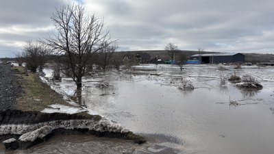 Село Маринівка, яке затопило внаслідок повені