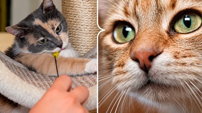 Коти, врятовані з прифронтових територій, у котокафе в Одесі
