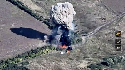 Бійці волинської бригади FPV-дроном знищили російську самохідну гаубицю