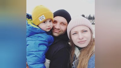Ярослав Сахарук з дружиною Наталею і синочком Романом Ярослав Сахарук з дружиною Наталею і синочком Романом