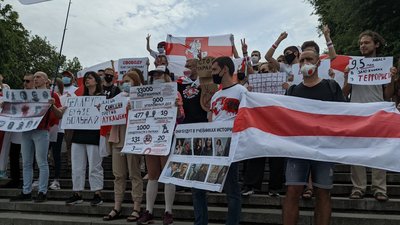 В Одесі білоруси вийшли на акцію підтримки політв'язнів
