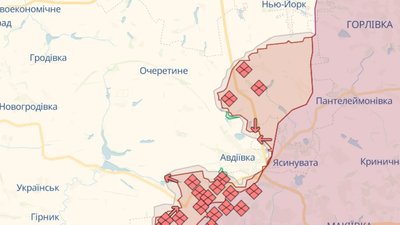 Очеретине на карті