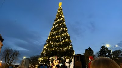 В Ужгороді засвітили міську ялинку В Ужгороді засвітили міську ялинку