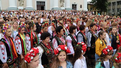 Рекорд України: на Львівщині понад 800 хористів виконали Гімн Українських січових стрільців