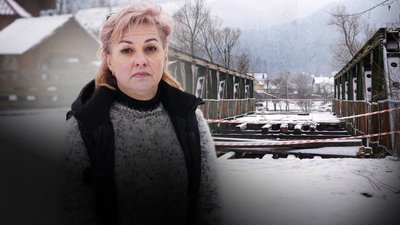 Аварійний міст у Новому Мізуні, Ольга Паньків