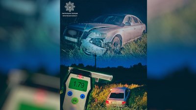 На Чернігівщині водій намагався втекти від патрульних, його відсторонили від керування