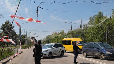 Антидронова сітка, Донецька область