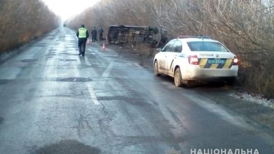 У Ружині перекинувся пасажирський автобус сполученням "Біла Церква – Вінниця"