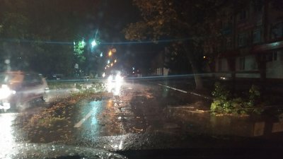 У Франківську вирує негода. Десяток вулиць без світла У Франківську вирує негода. Десяток вулиць без світла