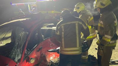 Двоє людей поранено в аварії на Миколаївщині Двоє людей поранено в аварії на Миколаївщині