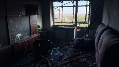 обстріли, пошкоджена квартира, нікопольщина, Дніпропетровщина