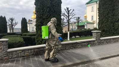 На Тернопільщині захворіли священники Московського патріархату. Почаївську лавру дезінфікували