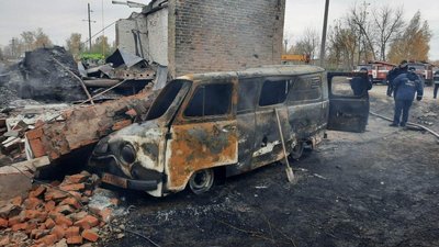 Вибух на газорозподільній станції у Харківській області: фото з місця події