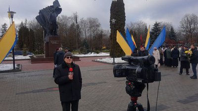 У Тернополі вшанували пам'ять Степана Бандери У Тернополі вшанували пам'ять Степана Бандери