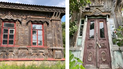 Останній збережений дерев'яний будинок, спроєктований Городецьким, знаходиться на Черкащині