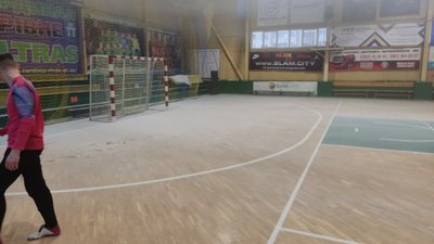 Такий вигляд мав зал ДЮСШ №4 після розпилення вогнегасника