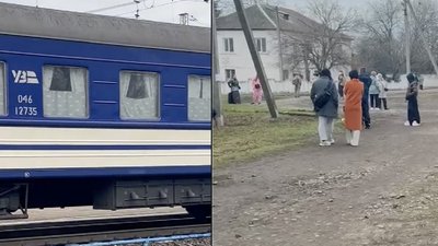 Поїзд, повітряна тривога, евакуація, шахеди, Укрзалізниця