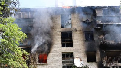 Наслідки російських ударів по Куп'янському району Харківщини