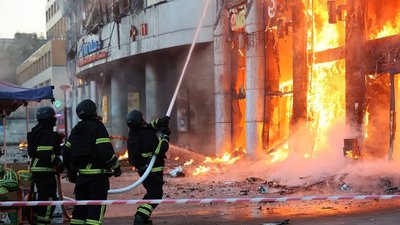 Наслідки удару по ТЦ Дніпрі