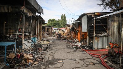 Херсон, обстріли, атаки РФ, ринок, удари, кіоски, бізнес 