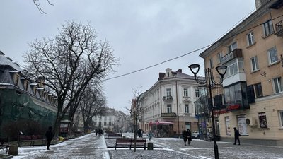 Тернопіль, ожеледиця, мороз