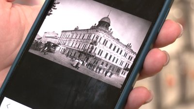Реставратори відновили розписи XIX ст. на стелі магазину у Львові Реставратори відновили розписи XIX ст. на стелі магазину у Львові