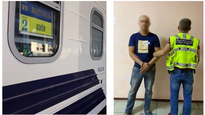 Затриманий за напад на пасажирку поїзду "Київ-Маріуполь" виявився мешканцем Запоріжжя