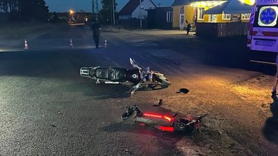 Місце ДТП неподалік селища Маневичі, де водій мотоцикла наїхав на підлітка