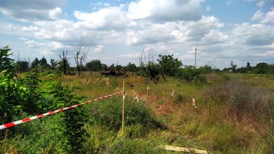 Ділянка розмінування на Миколаївщині, 31 травня 2023 року Ділянка розмінування на Миколаївщині, 31 травня 2023 року