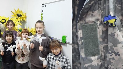 Янголи-охоронці та мапа України з бісеру. На Дніпропетровщині діти виготовили сувеніри для військових